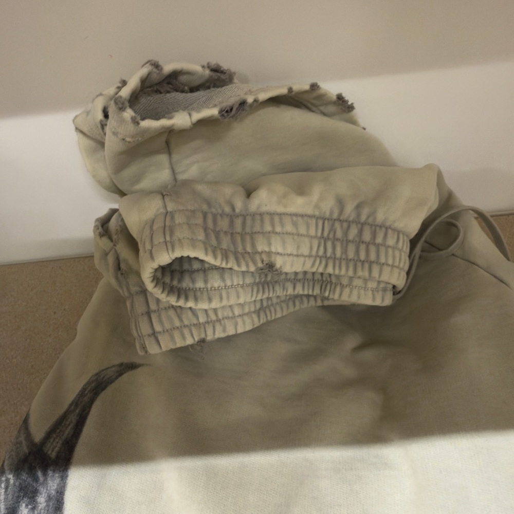 Balenciaga Cream Casual Sweatpants